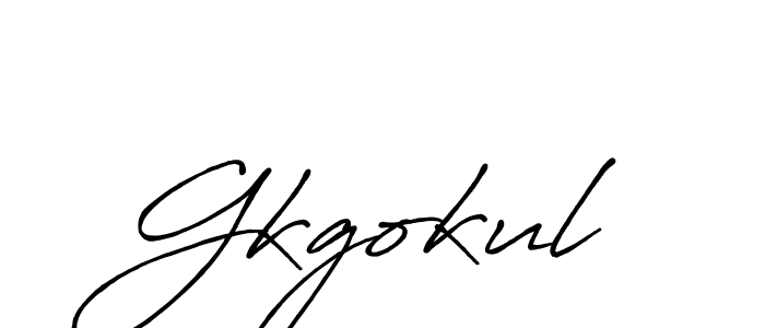 if you are searching for the best signature style for your name Gkgokul. so please give up your signature search. here we have designed multiple signature styles  using Antro_Vectra_Bolder. Gkgokul signature style 7 images and pictures png