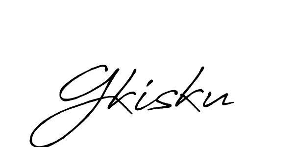 Design your own signature with our free online signature maker. With this signature software, you can create a handwritten (Antro_Vectra_Bolder) signature for name Gkisku. Gkisku signature style 7 images and pictures png