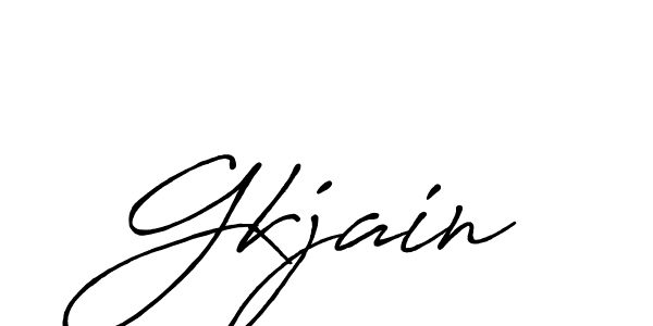 Create a beautiful signature design for name Gkjain. With this signature (Antro_Vectra_Bolder) fonts, you can make a handwritten signature for free. Gkjain signature style 7 images and pictures png