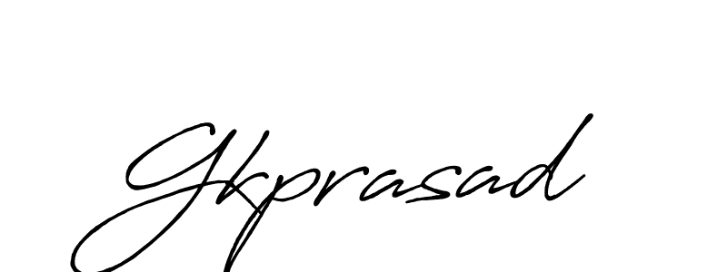 Create a beautiful signature design for name Gkprasad. With this signature (Antro_Vectra_Bolder) fonts, you can make a handwritten signature for free. Gkprasad signature style 7 images and pictures png
