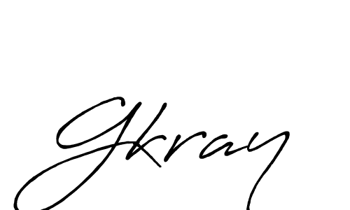 Design your own signature with our free online signature maker. With this signature software, you can create a handwritten (Antro_Vectra_Bolder) signature for name Gkray. Gkray signature style 7 images and pictures png