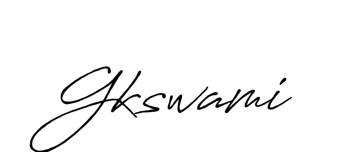 Gkswami stylish signature style. Best Handwritten Sign (Antro_Vectra_Bolder) for my name. Handwritten Signature Collection Ideas for my name Gkswami. Gkswami signature style 7 images and pictures png