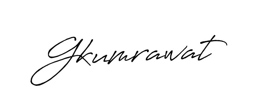 Gkumrawat stylish signature style. Best Handwritten Sign (Antro_Vectra_Bolder) for my name. Handwritten Signature Collection Ideas for my name Gkumrawat. Gkumrawat signature style 7 images and pictures png