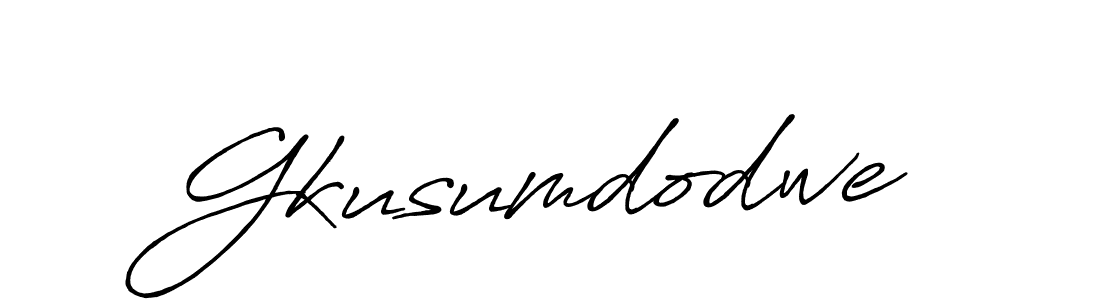 This is the best signature style for the Gkusumdodwe name. Also you like these signature font (Antro_Vectra_Bolder). Mix name signature. Gkusumdodwe signature style 7 images and pictures png