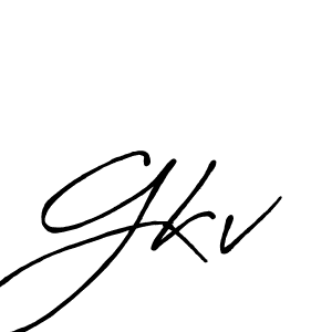 Also You can easily find your signature by using the search form. We will create Gkv name handwritten signature images for you free of cost using Antro_Vectra_Bolder sign style. Gkv signature style 7 images and pictures png