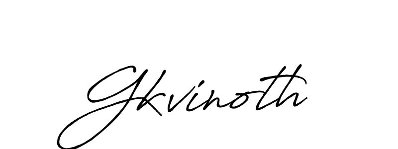 Gkvinoth stylish signature style. Best Handwritten Sign (Antro_Vectra_Bolder) for my name. Handwritten Signature Collection Ideas for my name Gkvinoth. Gkvinoth signature style 7 images and pictures png