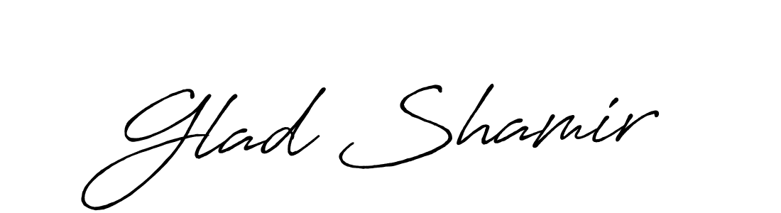 Similarly Antro_Vectra_Bolder is the best handwritten signature design. Signature creator online .You can use it as an online autograph creator for name Glad Shamir. Glad Shamir signature style 7 images and pictures png