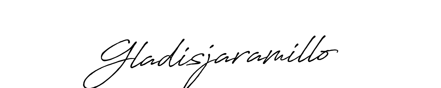 Gladisjaramillo stylish signature style. Best Handwritten Sign (Antro_Vectra_Bolder) for my name. Handwritten Signature Collection Ideas for my name Gladisjaramillo. Gladisjaramillo signature style 7 images and pictures png
