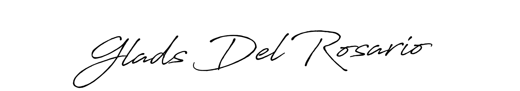 Make a beautiful signature design for name Glads Del Rosario. With this signature (Antro_Vectra_Bolder) style, you can create a handwritten signature for free. Glads Del Rosario signature style 7 images and pictures png