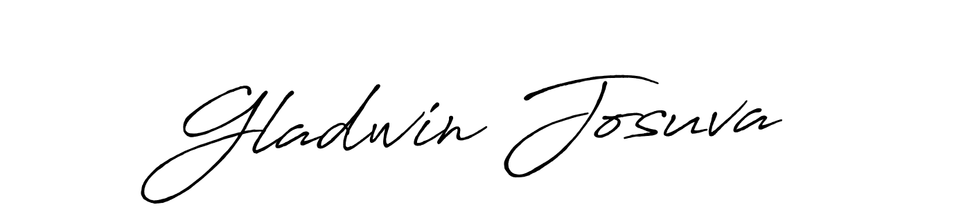 Use a signature maker to create a handwritten signature online. With this signature software, you can design (Antro_Vectra_Bolder) your own signature for name Gladwin Josuva. Gladwin Josuva signature style 7 images and pictures png