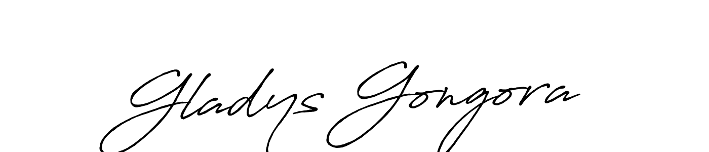 You should practise on your own different ways (Antro_Vectra_Bolder) to write your name (Gladys Gongora) in signature. don't let someone else do it for you. Gladys Gongora signature style 7 images and pictures png