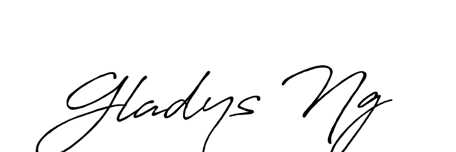 Also You can easily find your signature by using the search form. We will create Gladys Ng name handwritten signature images for you free of cost using Antro_Vectra_Bolder sign style. Gladys Ng signature style 7 images and pictures png