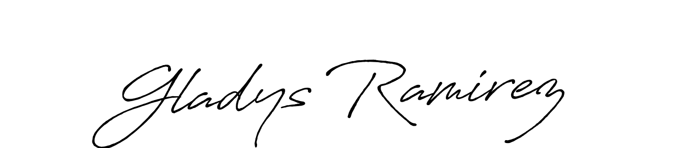 It looks lik you need a new signature style for name Gladys Ramirez. Design unique handwritten (Antro_Vectra_Bolder) signature with our free signature maker in just a few clicks. Gladys Ramirez signature style 7 images and pictures png