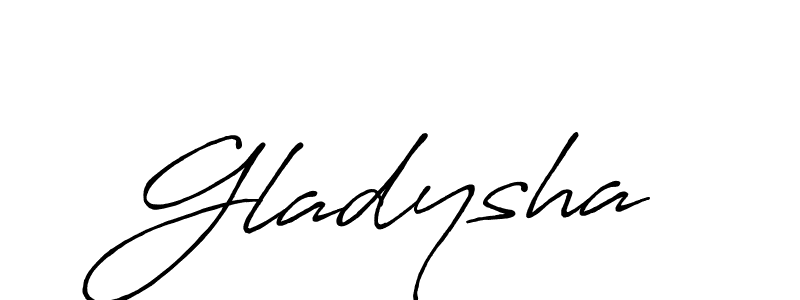Also we have Gladysha name is the best signature style. Create professional handwritten signature collection using Antro_Vectra_Bolder autograph style. Gladysha signature style 7 images and pictures png