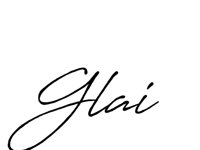 The best way (Antro_Vectra_Bolder) to make a short signature is to pick only two or three words in your name. The name Glai include a total of six letters. For converting this name. Glai signature style 7 images and pictures png