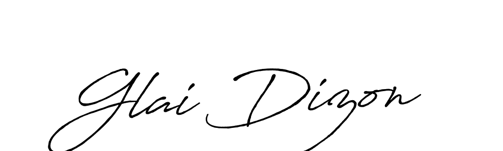 Similarly Antro_Vectra_Bolder is the best handwritten signature design. Signature creator online .You can use it as an online autograph creator for name Glai Dizon. Glai Dizon signature style 7 images and pictures png