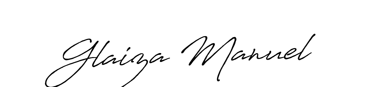 Use a signature maker to create a handwritten signature online. With this signature software, you can design (Antro_Vectra_Bolder) your own signature for name Glaiza Manuel. Glaiza Manuel signature style 7 images and pictures png