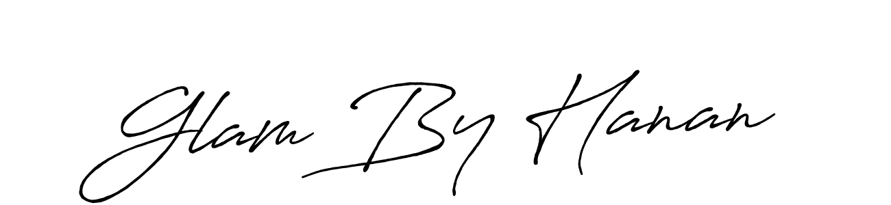 Make a beautiful signature design for name Glam By Hanan. Use this online signature maker to create a handwritten signature for free. Glam By Hanan signature style 7 images and pictures png