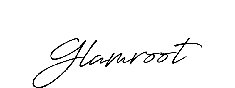 Create a beautiful signature design for name Glamroot. With this signature (Antro_Vectra_Bolder) fonts, you can make a handwritten signature for free. Glamroot signature style 7 images and pictures png