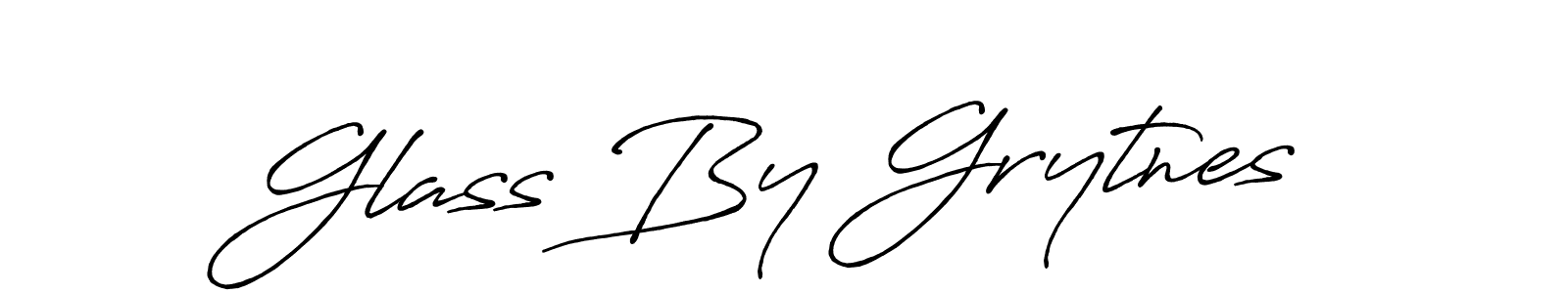 How to make Glass By Grytnes name signature. Use Antro_Vectra_Bolder style for creating short signs online. This is the latest handwritten sign. Glass By Grytnes signature style 7 images and pictures png