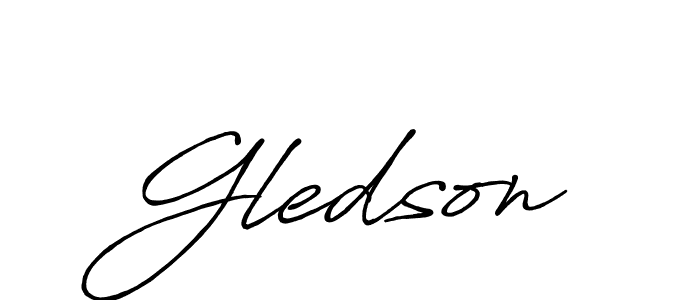 Once you've used our free online signature maker to create your best signature Antro_Vectra_Bolder style, it's time to enjoy all of the benefits that Gledson name signing documents. Gledson signature style 7 images and pictures png