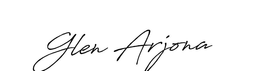 Make a beautiful signature design for name Glen Arjona. With this signature (Antro_Vectra_Bolder) style, you can create a handwritten signature for free. Glen Arjona signature style 7 images and pictures png