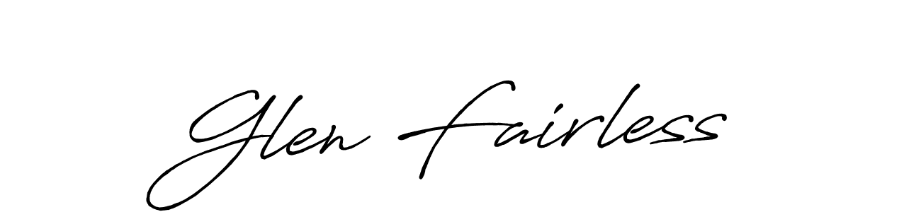 Also we have Glen Fairless name is the best signature style. Create professional handwritten signature collection using Antro_Vectra_Bolder autograph style. Glen Fairless signature style 7 images and pictures png