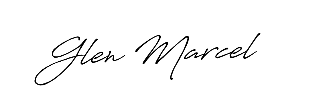 It looks lik you need a new signature style for name Glen Marcel. Design unique handwritten (Antro_Vectra_Bolder) signature with our free signature maker in just a few clicks. Glen Marcel signature style 7 images and pictures png