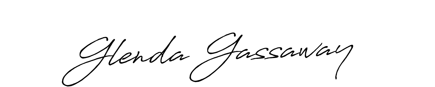 Also we have Glenda Gassaway name is the best signature style. Create professional handwritten signature collection using Antro_Vectra_Bolder autograph style. Glenda Gassaway signature style 7 images and pictures png