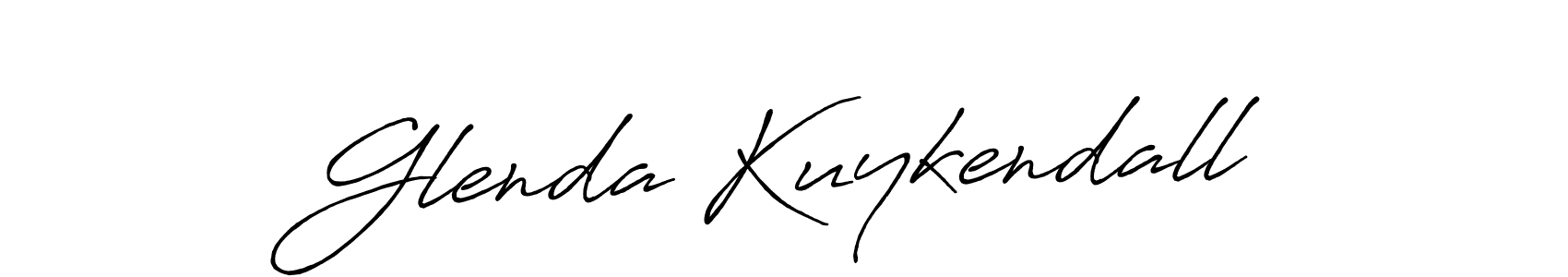 You should practise on your own different ways (Antro_Vectra_Bolder) to write your name (Glenda Kuykendall) in signature. don't let someone else do it for you. Glenda Kuykendall signature style 7 images and pictures png