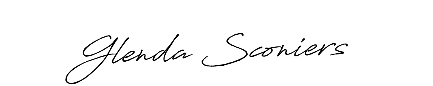 Use a signature maker to create a handwritten signature online. With this signature software, you can design (Antro_Vectra_Bolder) your own signature for name Glenda Sconiers. Glenda Sconiers signature style 7 images and pictures png