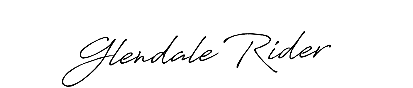 Create a beautiful signature design for name Glendale Rider. With this signature (Antro_Vectra_Bolder) fonts, you can make a handwritten signature for free. Glendale Rider signature style 7 images and pictures png