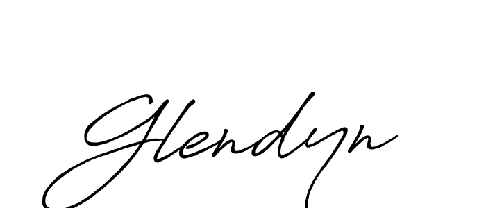 Make a beautiful signature design for name Glendyn. With this signature (Antro_Vectra_Bolder) style, you can create a handwritten signature for free. Glendyn signature style 7 images and pictures png