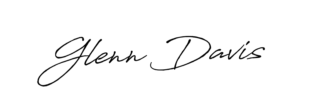 Glenn Davis stylish signature style. Best Handwritten Sign (Antro_Vectra_Bolder) for my name. Handwritten Signature Collection Ideas for my name Glenn Davis. Glenn Davis signature style 7 images and pictures png