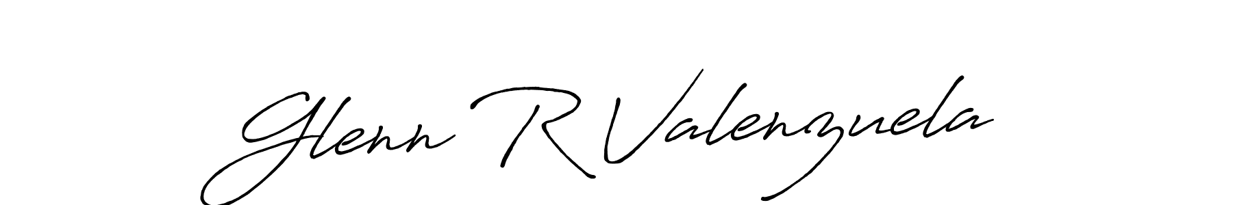 Glenn R Valenzuela stylish signature style. Best Handwritten Sign (Antro_Vectra_Bolder) for my name. Handwritten Signature Collection Ideas for my name Glenn R Valenzuela. Glenn R Valenzuela signature style 7 images and pictures png