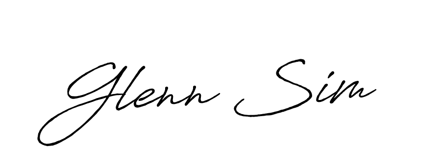 if you are searching for the best signature style for your name Glenn Sim. so please give up your signature search. here we have designed multiple signature styles  using Antro_Vectra_Bolder. Glenn Sim signature style 7 images and pictures png