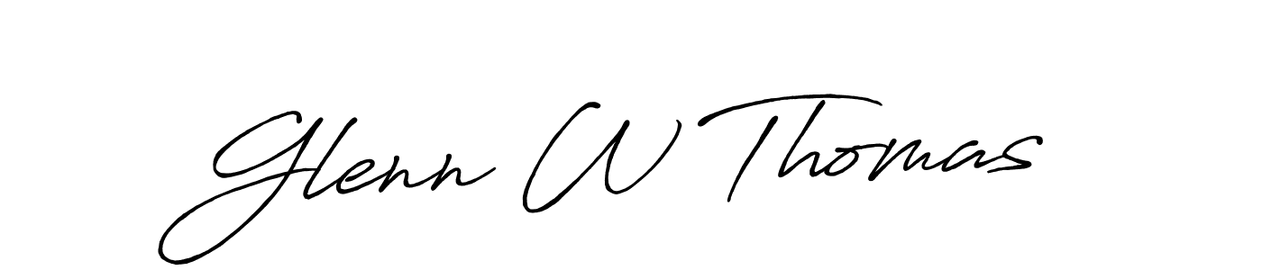 Make a beautiful signature design for name Glenn W Thomas. Use this online signature maker to create a handwritten signature for free. Glenn W Thomas signature style 7 images and pictures png