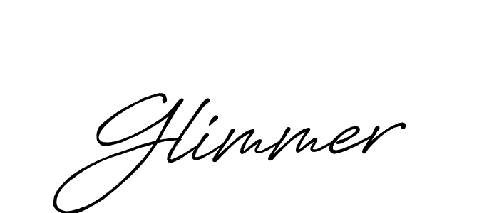 Use a signature maker to create a handwritten signature online. With this signature software, you can design (Antro_Vectra_Bolder) your own signature for name Glimmer. Glimmer signature style 7 images and pictures png