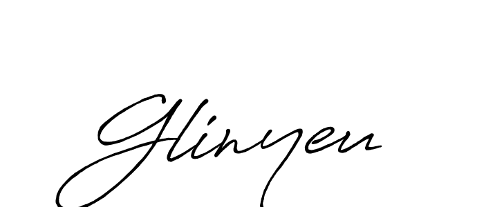 Make a beautiful signature design for name Glinyeu. With this signature (Antro_Vectra_Bolder) style, you can create a handwritten signature for free. Glinyeu signature style 7 images and pictures png