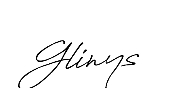 Once you've used our free online signature maker to create your best signature Antro_Vectra_Bolder style, it's time to enjoy all of the benefits that Glinys name signing documents. Glinys signature style 7 images and pictures png