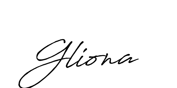 Once you've used our free online signature maker to create your best signature Antro_Vectra_Bolder style, it's time to enjoy all of the benefits that Gliona name signing documents. Gliona signature style 7 images and pictures png