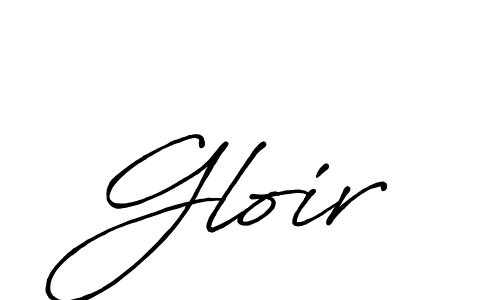 if you are searching for the best signature style for your name Gloir. so please give up your signature search. here we have designed multiple signature styles  using Antro_Vectra_Bolder. Gloir signature style 7 images and pictures png