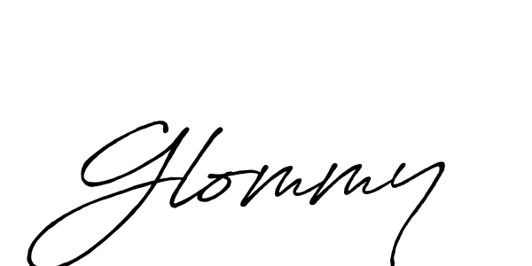 It looks lik you need a new signature style for name Glommy. Design unique handwritten (Antro_Vectra_Bolder) signature with our free signature maker in just a few clicks. Glommy signature style 7 images and pictures png