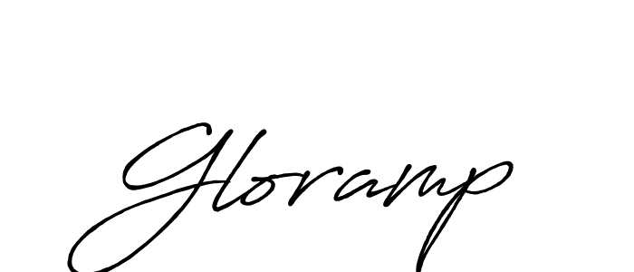 Create a beautiful signature design for name Gloramp. With this signature (Antro_Vectra_Bolder) fonts, you can make a handwritten signature for free. Gloramp signature style 7 images and pictures png