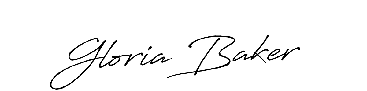 Best and Professional Signature Style for Gloria Baker. Antro_Vectra_Bolder Best Signature Style Collection. Gloria Baker signature style 7 images and pictures png