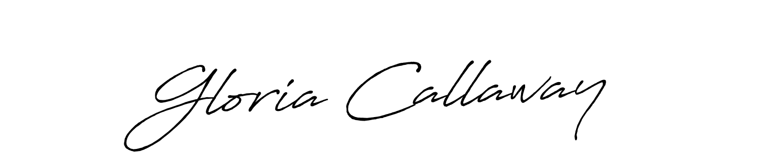 How to make Gloria Callaway signature? Antro_Vectra_Bolder is a professional autograph style. Create handwritten signature for Gloria Callaway name. Gloria Callaway signature style 7 images and pictures png