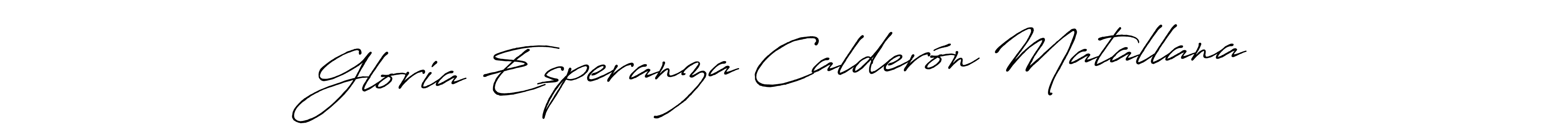 Make a beautiful signature design for name Gloria Esperanza Calderón Matallana. Use this online signature maker to create a handwritten signature for free. Gloria Esperanza Calderón Matallana signature style 7 images and pictures png