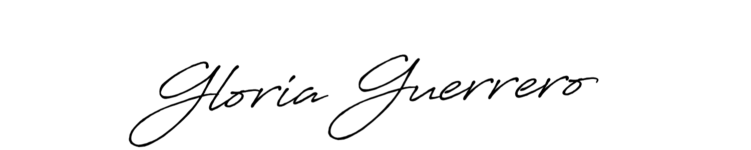 Also You can easily find your signature by using the search form. We will create Gloria Guerrero name handwritten signature images for you free of cost using Antro_Vectra_Bolder sign style. Gloria Guerrero signature style 7 images and pictures png