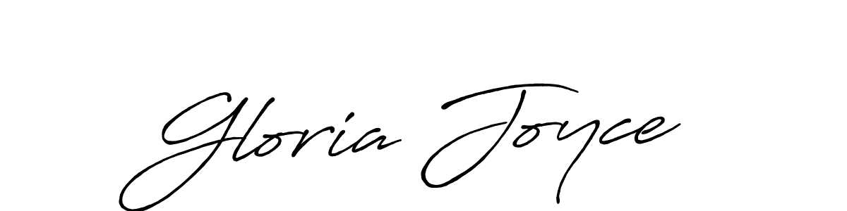 How to make Gloria Joyce name signature. Use Antro_Vectra_Bolder style for creating short signs online. This is the latest handwritten sign. Gloria Joyce signature style 7 images and pictures png