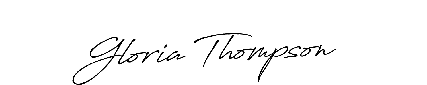 Use a signature maker to create a handwritten signature online. With this signature software, you can design (Antro_Vectra_Bolder) your own signature for name Gloria Thompson. Gloria Thompson signature style 7 images and pictures png